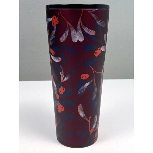 2020 STARBUCKS Venti 24oz / 710mL Holiday Red Mistletoe TUMBLER Cup *No Straw* - Picture 2 of 5